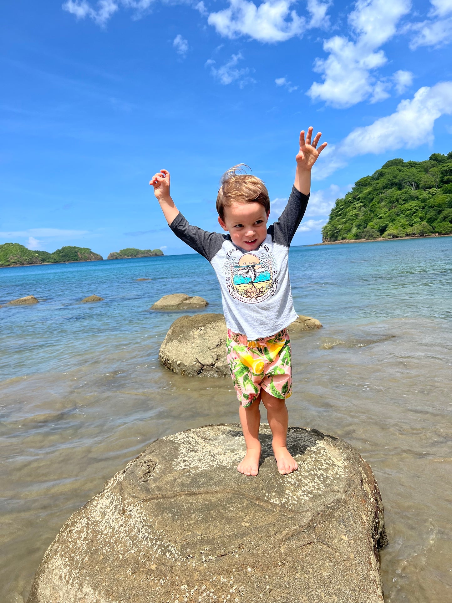 “Take your board” Shark Toddler baseball tee