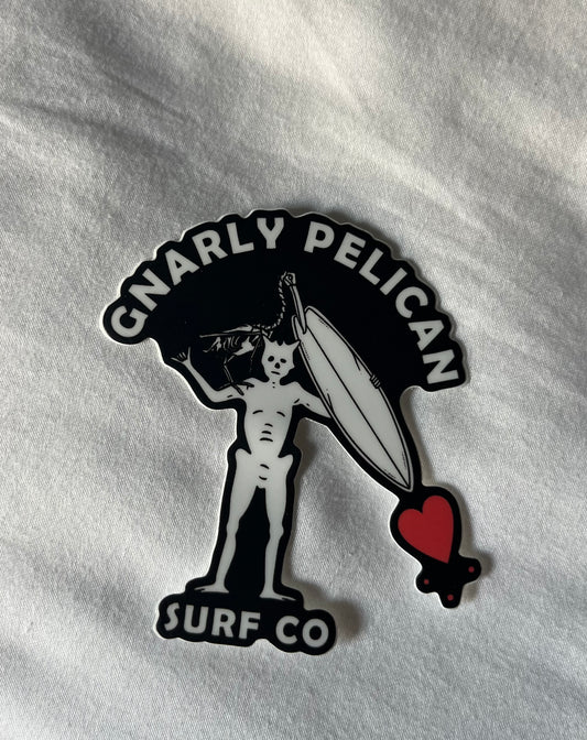 Skull & Scoundrel 3 inch surfboard sticker 