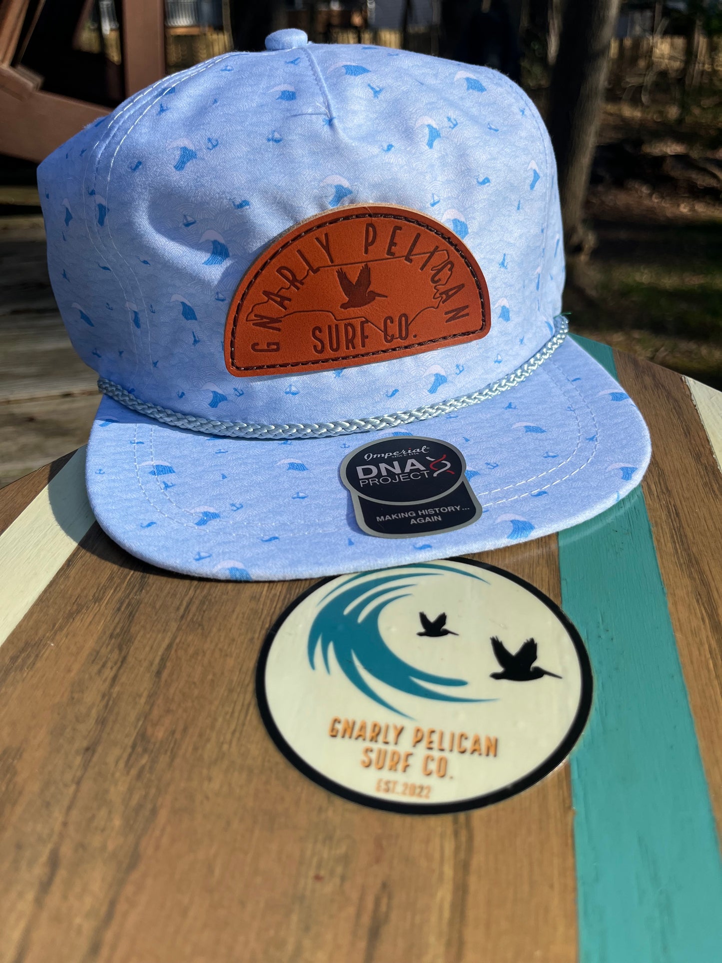 Gnarly Carolina Coast Adjustable leather Hat