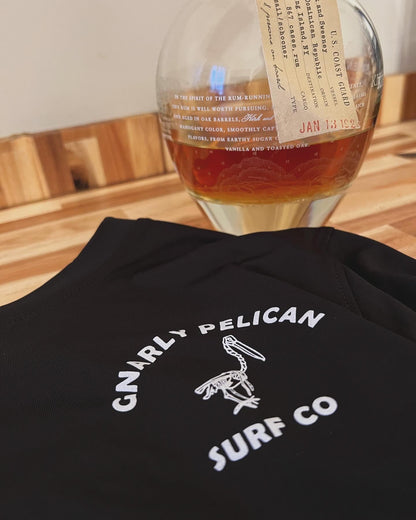 Recycled Sun-Shirt: Black Beard & Pelican Skeleton Edition