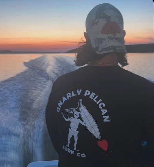 Recycled Sun-Shirt: Black Beard & Pelican Skeleton Edition