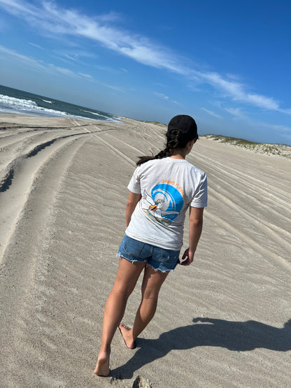 Gnarly Pelican Surfing Unisex Tee