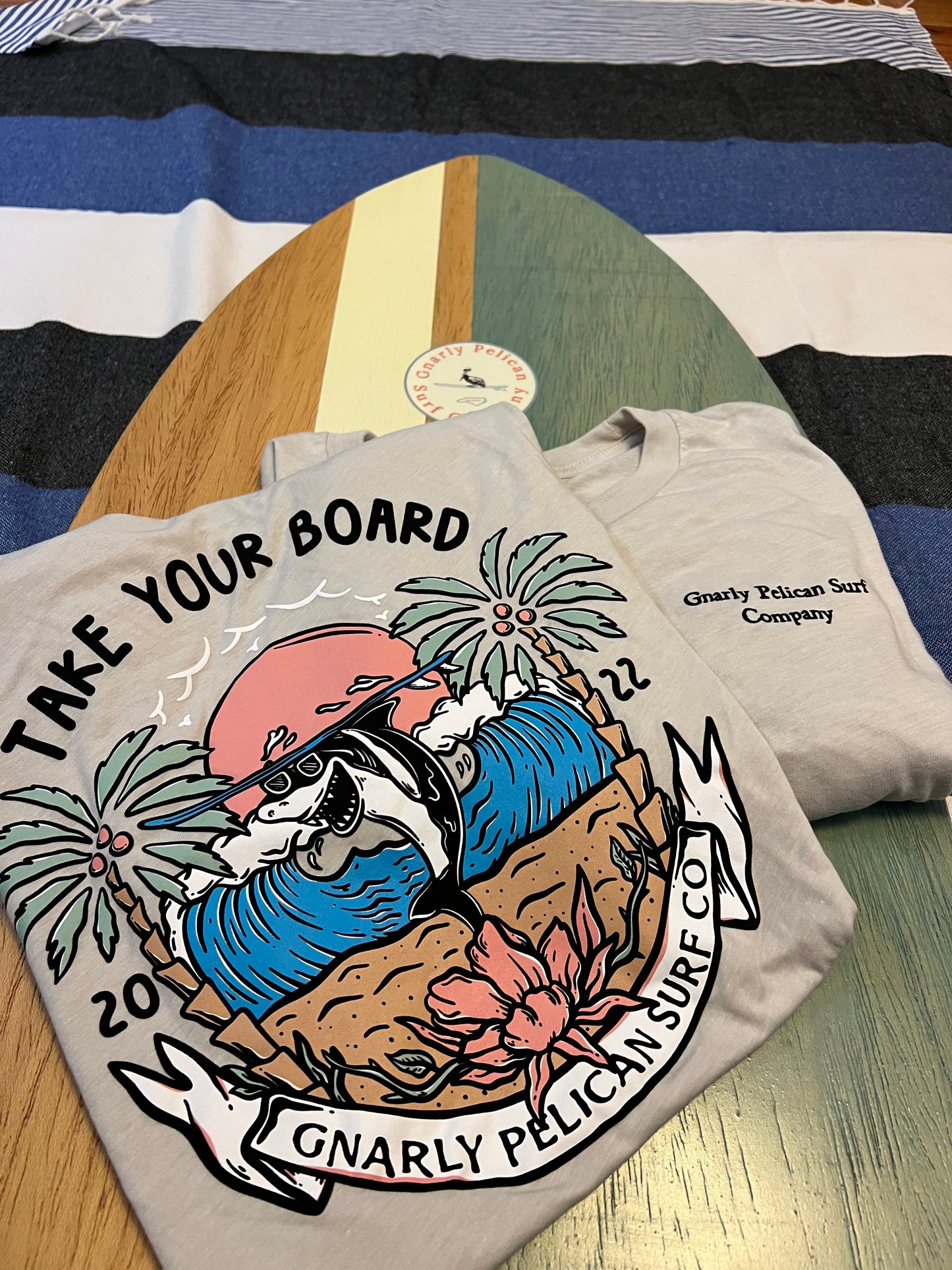 Take your board Shark tee