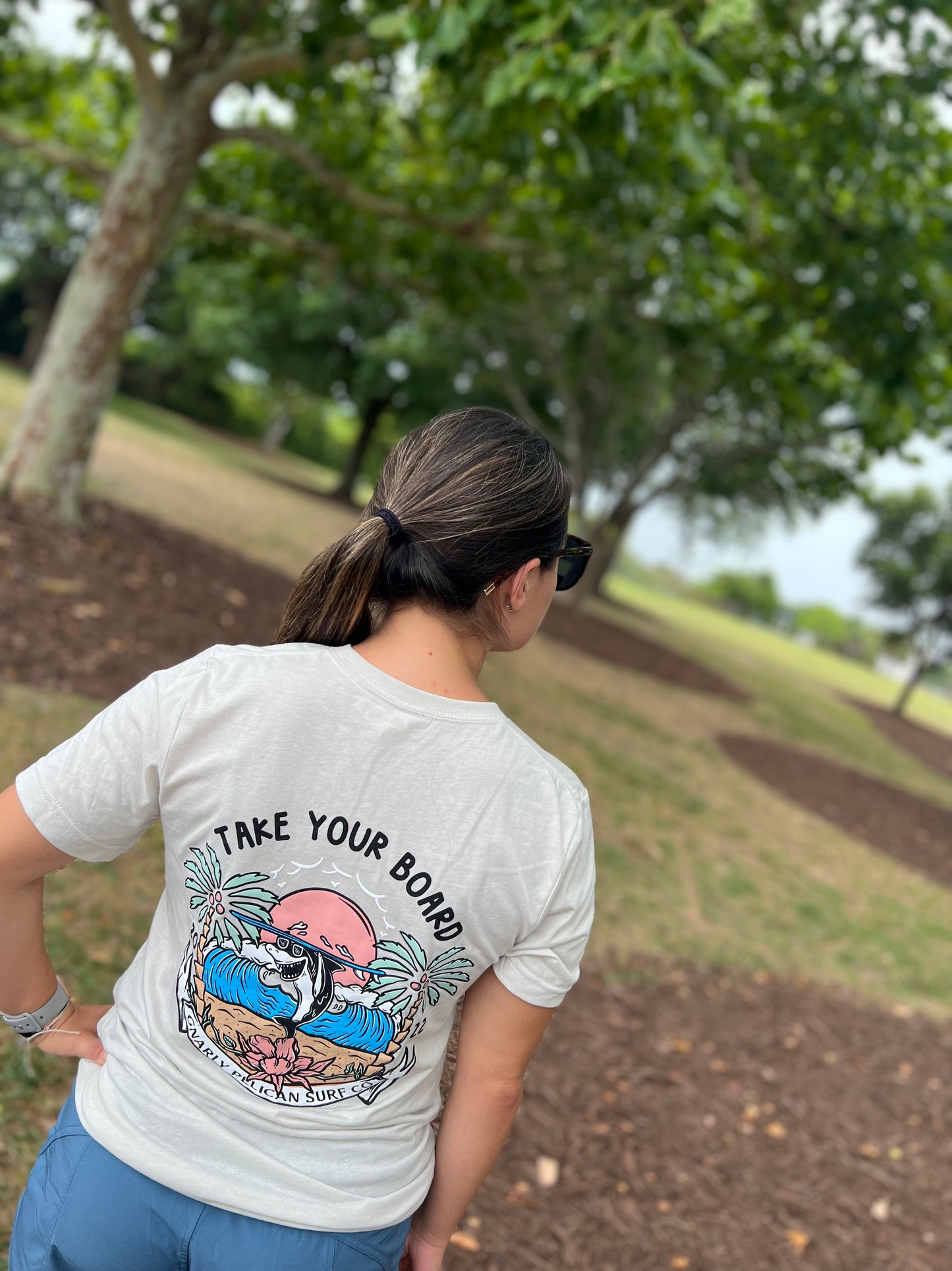 Take your board Shark tee