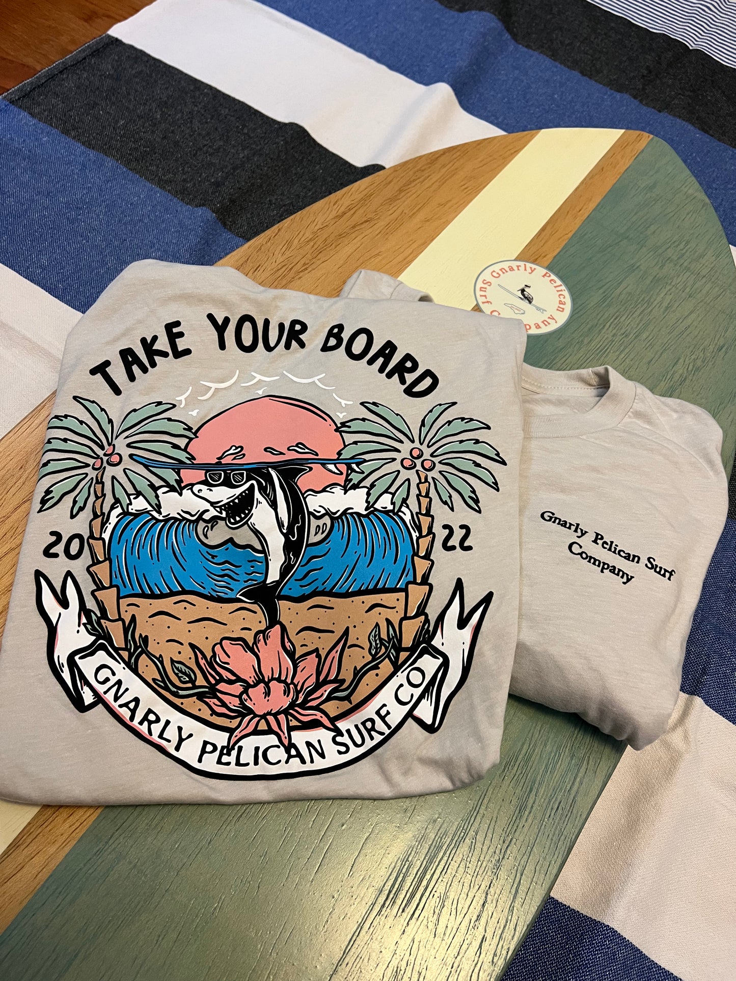 Take your board Shark tee