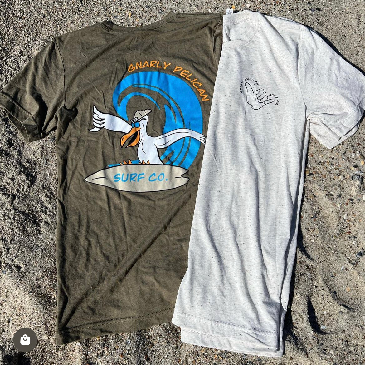 Gnarly Pelican Surfing Unisex Tee