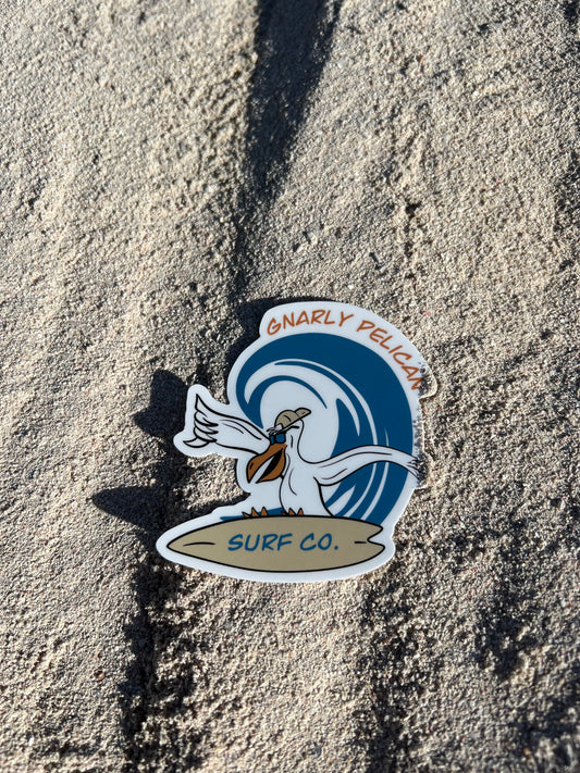 Gnarly Pelican Sticker